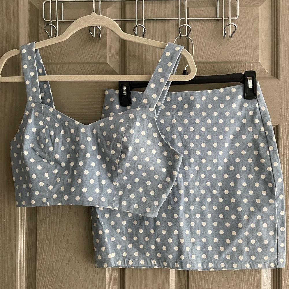 2 piece mini skirt set